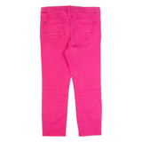 WHITE STUFF Crop Womens Jeans Pink Slim Tapered W32 L24