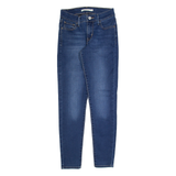LEVI'S 710 Womens Jeans Blue Slim Skinny Stone Wash W26 L28