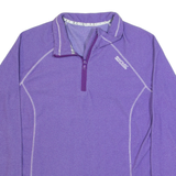 REGATTA Womens Fleece Purple 1/4 Zip M