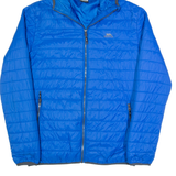 TRESPASS Insulated Mens Puffer Jacket Blue Hooded XS