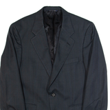 BURBERRY Mens Blazer Jacket Black 90s Striped M