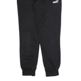 PUMA Womens Joggers Black Tapered UK 10 W28 L28
