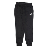PUMA Womens Joggers Black Tapered UK 10 W28 L28