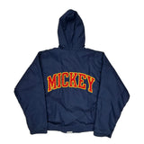 Mickey Mouse Disney Graphic Windbreaker - XL Blue Nylon