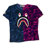 Shark Face A Bathing Ape Graphic T-Shirt - Medium Multicoloured Cotton