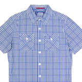 SUPERDRY Mens Shirt Blue Gingham M