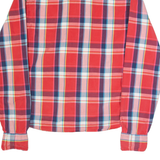 HOLLISTER Surfer Fit Mens Shirt Red Check Long Sleeve S