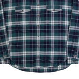 TOMMY HILFIGER Womens Shirt Blue Check Long Sleeve XS