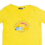 REGATTA Gone To The Beach Womens T-Shirt Yellow UK 14