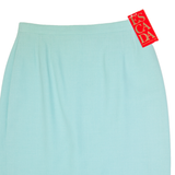 ESCADA Womens Pencil Skirt Blue Knee Length Wool M