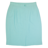 ESCADA Womens Pencil Skirt Blue Knee Length Wool M