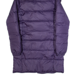 JOULES Down Insulated Womens Puffer Coat Purple Hooded UK 10