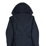 PHASE EIGHT Belted Womens Trench Coat Blue Hooded UK 12