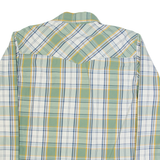 HILFIGER DENIM Mens Shirt Green Check Long Sleeve L