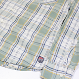 HILFIGER DENIM Mens Shirt Green Check Long Sleeve L