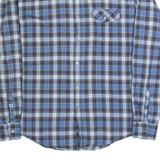 TED BAKER Mens Shirt Blue Check Long Sleeve L