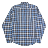 TED BAKER Mens Shirt Blue Check Long Sleeve L