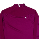ADIDAS Womens Sweatshirt Purple High Neck XL