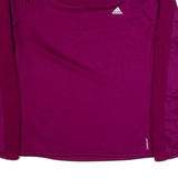 ADIDAS Womens Sweatshirt Purple High Neck XL