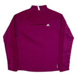 ADIDAS Womens Sweatshirt Purple High Neck XL