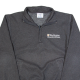 CHAMPION University Of Washington Mens Sweatshirt Grey 1/4 Zip USA XS