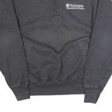 CHAMPION University Of Washington Mens Sweatshirt Grey 1/4 Zip USA XS