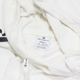 CHAMPION Towelling Cropped Womens White Hoodie S