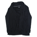 CALVIN KLEIN Womens Kimono Top Black Long Sleeve S