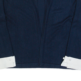 DKNY Womens Top Blue 3/4 Sleeve S