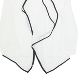 CALVIN KLEIN Sheer Womens Kimono Blouse White 3/4 Sleeve L