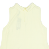 COAST Womens Vest Yellow Sleeveless UK 16