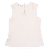TED BAKER Womens Vest Pink V-Neck Sleeveless M