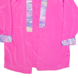 ENIS Womens Kimono Blouse Pink Long Sleeve 90s XL