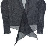 Womens Kimono Top Black Long Sleeve M