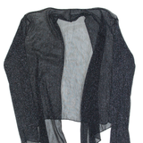 Womens Kimono Top Black Long Sleeve M