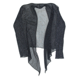 Womens Kimono Top Black Long Sleeve M