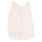 MASSIMO DUTTI Womens Vest Pink Sleeveless Linen M