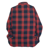 ZARA TRAFALUC Womens Printed Shirt Red Collared Long Sleeve Check S