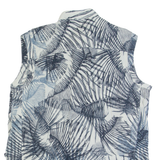 G-STAR Boyfriend Fit Womens Printed Vest Blue Sleeveless Floral S