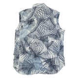 G-STAR Boyfriend Fit Womens Printed Vest Blue Sleeveless Floral S