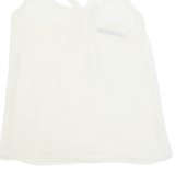 ZARA TRAFALUC Womens Vest Cream Sleeveless M
