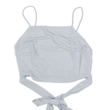 ZARA Womens Cropped Top Grey Sleeveless M