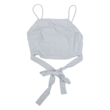 ZARA Womens Cropped Top Grey Sleeveless M