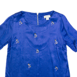 MONSOON Womens Top Blue UK 8
