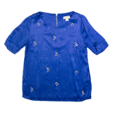MONSOON Womens Top Blue UK 8