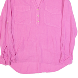 ZARA Womens Shirt Pink Collared Long Sleeve M
