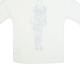 ZARA Sheer Womens Printed Top White S