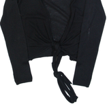 DIESEL Womens Kimono Blouse Black Long Sleeve S