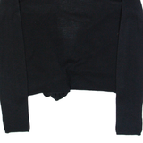 DIESEL Womens Kimono Blouse Black Long Sleeve S