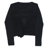 DIESEL Womens Kimono Blouse Black Long Sleeve S